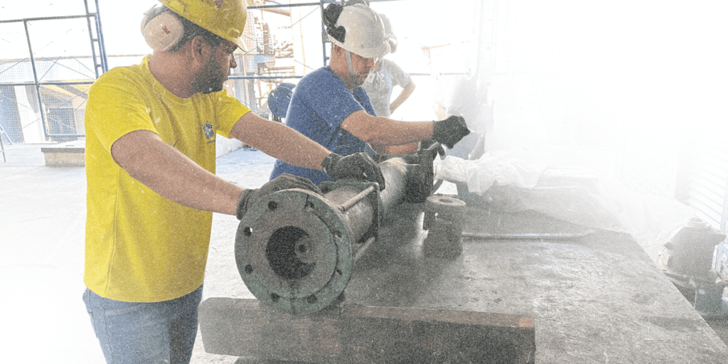 Manutenção de bomba helicoidal